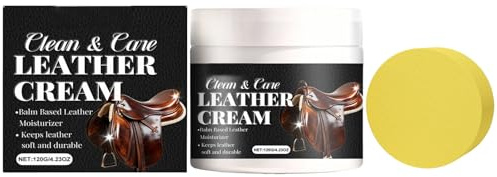 Creme De Cirage Et Renovation Pour Cuir De Maison - Nourrissant Prévient Les Fissures,Produit de Polissage pour Meubles et de Restauration pour Cuir,Pour Canapes Fauteuils Sieges Auto Sacs Vestes Chau