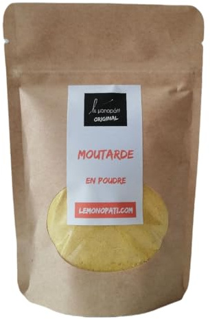 Poudre de Moutarde 15g | Le Monopati Original | Origine Inde | Graines de Moutarde Moulues 100% Naturelles | Épice Polyvalente pour Sauces, Marinades, Pickles et Mélanges Maison