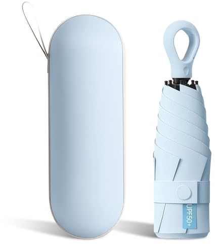 BoomCelocity Mini Ombrello Compatto Antivento – Struttura a 6 Stecche con Protezione UV, Ombrello da Viaggio Portatile e Tascabile Unisex