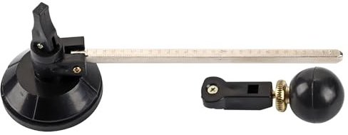 Tagliavetro Circolare a Compasso Regolabile 30cm-100cm Con Ventosa Di Bloccaggio - Taglio Preciso Per Cerchi Perfetti Professionale Progetti Fai Da Te