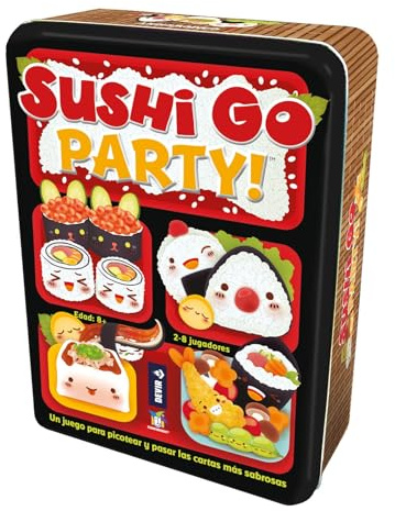 Devir - Sushi Go Party, Juego de Mesa, de Cartas, con Amigos, para Fiestas, 8 años, Edición Expandida del Juego Sushi Go (BGSGPARTY)