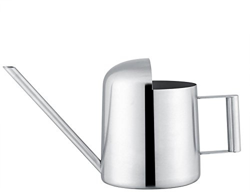 Cafopgrill Edelstahl Gießkanne 3/5 ML Langen Mund Runde Beregnung Topf Gartenpflanze Blume Bonsai Gartenbedarf(3ML)