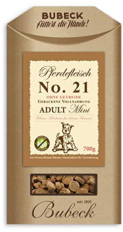Bubeck - Cibo secco per piccole razze senza cereali Premium Single Meat (cavallo, 700 g)