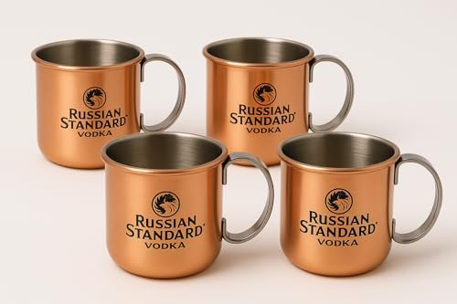 Russian Standard Vodka Kupfer Becher - 4er Set Moskow Mule Becher