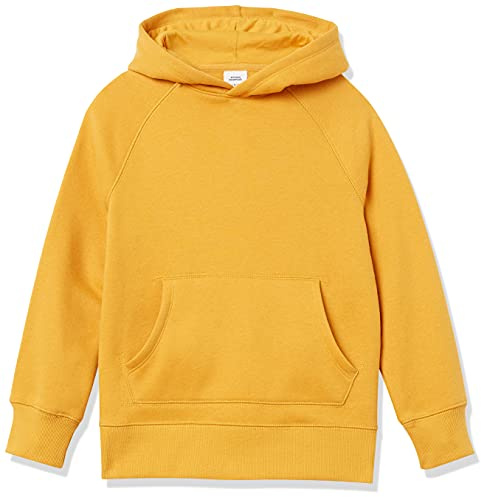 Amazon Essentials Felpe con Cappuccio in Pile Bambini e Ragazzi, Giallo Drato, 9 Anni