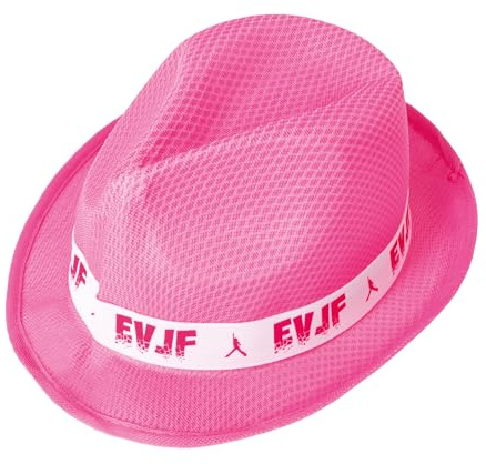 P'tit Clown re66619 - Sombrero Borsalino EVJF, color rosa