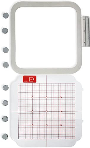 Metall/magnetischer Magnetrahmen für Brother/Babylock-Stickmaschine EF97 24,9 x 24,9 cm quadratisch – XV8550D XV8500D Babylock Destiny, Destiny II