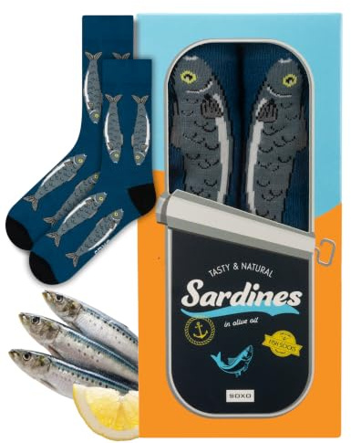 soxo Calcetines Hombre & Mujer Pesca - Regalos Para Pescadores 35-45
