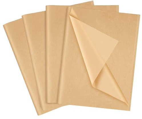 LZRinue 60 Sheets Kraft Tissue Paper, 35 x 50 cm, Gift Wrapping, Crafts, DIY, Wedding, Birthday, Christmas