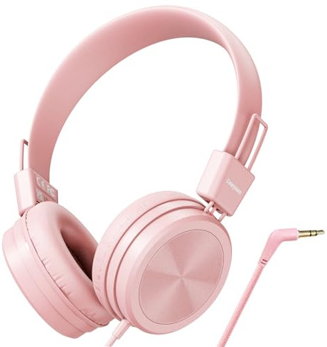 Cowyawn Casque USB Type C pour Enfants pour l'école, Casque Filaire pour Tout-Petits, Volume limité à 94 DB, Son stéréo HD, Casque Filaire Supra-auriculaire léger et Pliable pour Enfants/Adolescents