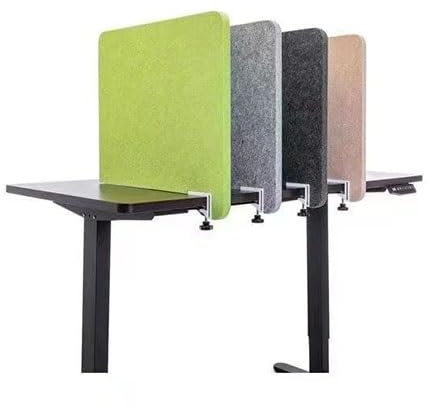zklaseot Schreibtischteiler, Schreibtischteiler Datenschutzbereich Akustisch Freistehend Desktop-Partition for Büro Schülertest Teiler Schallschutz Lärm Reduzieren Visuelle Ablenkungen(Weiß,30X60CM)