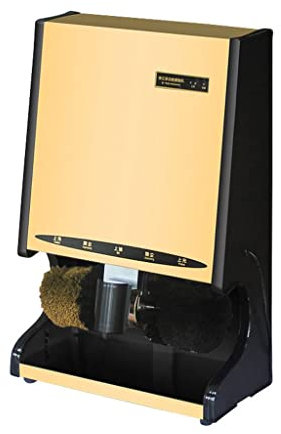 KJHYYPP Automatic Shoe Polishing Machine, Intelligent Shoe Polishing Sensor, Vertical Shoe Polishing Machine, Shoe Polishing Machine for Public Health (Gold)