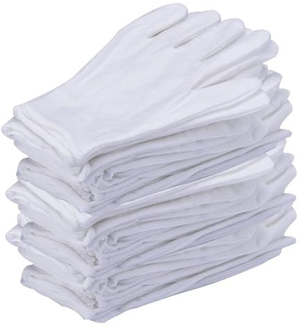 JCUIyon Weiche Arbeitshandschuhe aus Baumwolle for trockene Hände, for Umgang mit Filmen, SPA-Handschuhe, zeremonielle, hochelastische Handschuhe, Reinigungswerkzeuge for den Haushalt