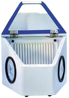 LANAZU Boîte de Collecte de poussière de Laboratoire Dentaire, collecteur de poussière de sableuse sans Ombre, collecteur de poussière sous Vide à LED, adapté à la Sculpture de Bijoux