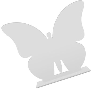 Uqezagpa Attraktiver Schmetterlings-Tischkartenständer, einzigartige Schmetterlingsform, Acryl-Tischkarten für verschiedene Funktionen, Party-Tischkarten