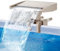 Waterfall Spillway, Relaxing Waterfall Cascade Ground Swimming Pool Fountain, Detachable Stand Pond Waterfalls for Indoor Outdoor Garden Rockery Pond Swimming Pools