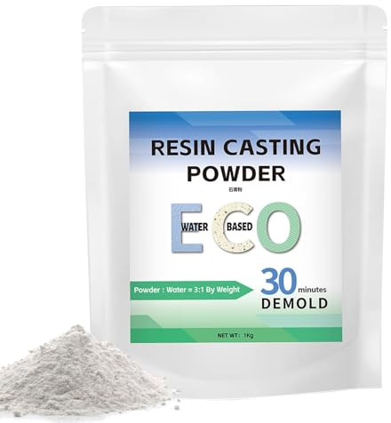 Stampo in polvere – 1000 g di gesso in resina ad asciugatura rapida, attivato dall'acqua, polvere di gesso attivata ad asciugatura rapida, getto ad asciugatura rapida, miscela semplice per
