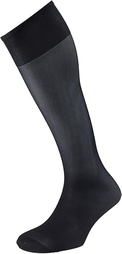 EJECUTIVO Kompressionsstrümpfe, 12 Paar, für Herren, röhrenförmiges Design, verstellbar, extra lang, 98 % Polyamid, 2 % Elastan, Flasche, Einheitsgröße Tall