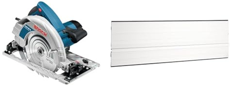 Bosch Professional Kreissäge GKS 85 G (inkl. 1x Kreissägeblatt, Optiline Wood, 235 x 30/25 x 2,8 mm, 24, Innensechskantschlüssel SW 5, Absaugadapter) + 1x Führungsschiene FSN 70 (700 mm, Zubehör)