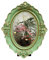 Marco de fotos decorativo barroco para galería de fotos para mesa, pared, pasillo, 15,24 cm, 15,24 cm