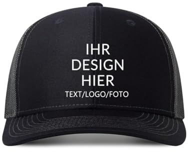 ERICAT personalisiert Cap personalisiertes Basecap Trucker Cap Text- Foto –caps selbst gestalten gestalten Baseball Cap, Mesh-Kappe für Männer & Frauen