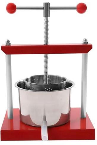 TAIPINGOZ Pressoir à Fruits Manuel, Pressoir A Fruits, Pressoir Manuel for jus de Fruits, Raisins et légumes, en Acier Inoxydable