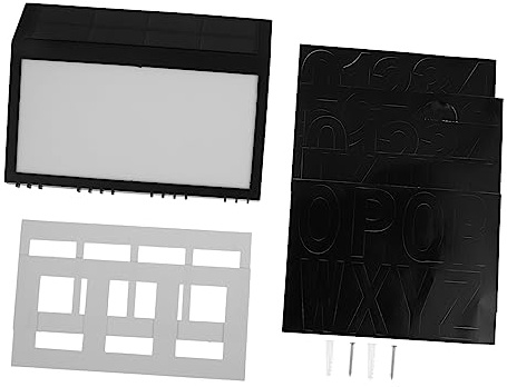 SEWACC 1 Pièce Lampe Solaire à LED pour Numéro de Maison Éclairage Extérieur Installation Facile Étanche et Inoxydable Design Durable et Pratique pour Visibilité Nocturne