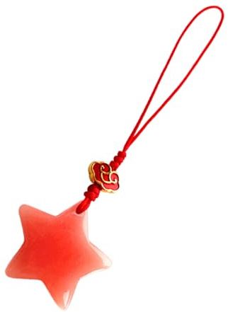 Handyanhänger mit glänzendem Stern, dekorativer Anhänger, leuchtet im Dunkeln | einzigartiges Accessoire für Handykette, Schlüsselanhänger mit Stern, dekorativ, für Tasche und persönlichen