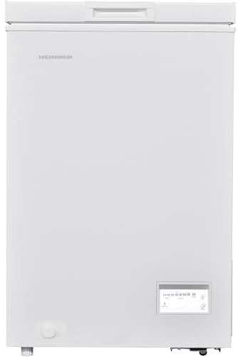 HEINNER HCF-HM100CE++ Tisch Gefrierschrank 100 L, leiser Betrieb, Energieklasse E, flexible linke/rechte Tür, Weiß, energiesparend, kompakt – Inklusive 5‑Jahres‑Garantie