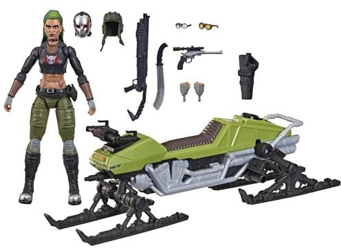 G.I. Joe Classified Series #194, Zanya und Dreadnok Chameleon (Swamp Skier), Action-Figur (15 cm) und Fahrzeug zum Sammeln mit 10 Accessoires