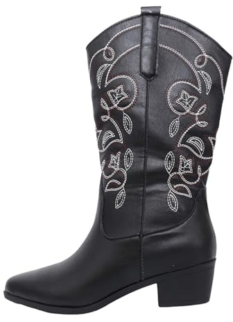 Vinterstövlar dam svarta – bruna stövlar dam med klack skor cowboy västerländska stövlar eleganta vinterstövlar västerländska cowboystövlar lätta stövlar bekväma ankelstövlar vinterskor höga