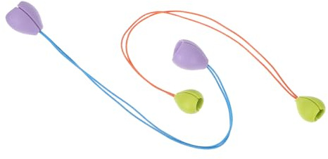 SUPVOX Protectores de Puntas de Agujas de Tejer en Silicona 2 Pares Tamaño Pequeño Verde Tamaño Mediano Morado Tapones con Diseño de Flores para Tejido Seguro Accesorios Básicos