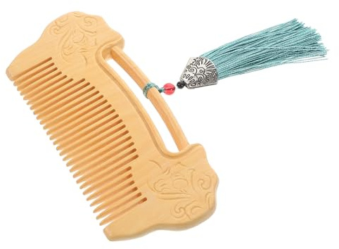 Ciieeo Handmade Wooden Comb Wide Teeth for Hair Featuring Fine Tooth Design and Sandalwood Material for Detangling and Scalp Massage during Daily Use as Women Men