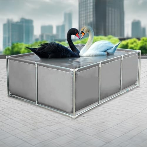 Piscina fuori terra rettangolare con struttura robusta e resistente in acciaio, adatta per uso esterno, facile da montare e ideale per famiglie, viene fornita con un sussidio di riparazione.