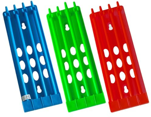 Uonlytech Soporte para Anillos de Patas de Paloma en Plástico, 3 Unidades, Almacenamiento Organizado y Fácil Instalación para Anillos de Palomas