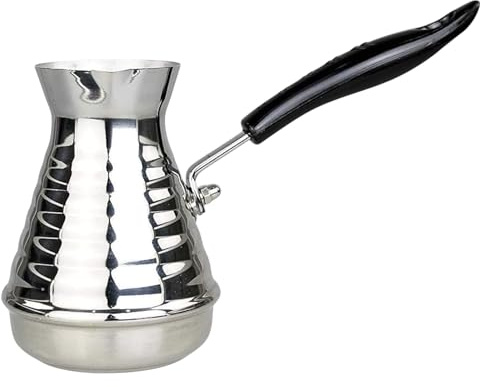 GMMH Türkischer Kaffeekocher Mokkakanne (850 ml), Espressokocher Cezve Dzhesva, Kaffee Mokka Briki Kaffeekanne aus 1 mm dickem Edelstahl