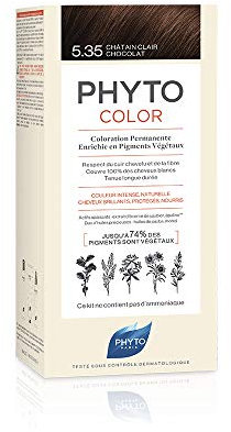 Phyto Protocolor Box - Tinte para el cabello (5,35, caoba dorada, 182 ml)