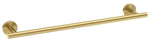 USHOWER Brushed Gold Towel Bar, 26.6-Inch Large Bathroom Towel Rack, SUS304 Stainless Steel, Modern Style