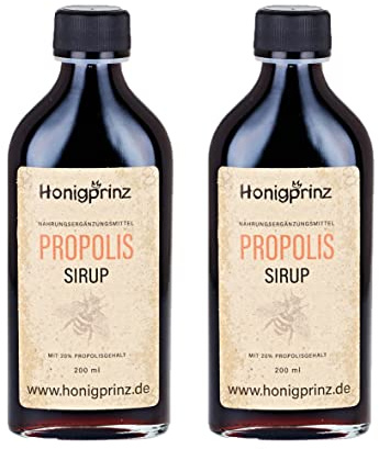 Propolis Sirup mit natürlichem Propolis, Honig, Salbei und Sonnenhut (2 x 200ml)