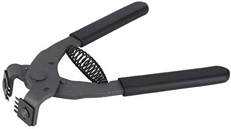 Cikonielf Leder Locher Werkzeug Leder Meißel 4mm Silent Leder Locher Stitching Handzange Leder Craft Hole Punch Stitching Tools für Gürtel, Riemen, Schuhe, Stoff(4mm-4 Teeth)