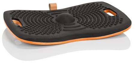 hjh OFFICE 830041 Balance Board ACTIV Holz Wackelbrett mit PU-Schaum, Fitness Balancierbrett für Arbeiten im Stehen