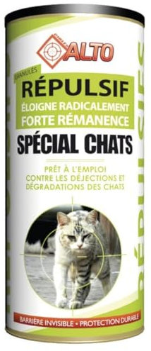 Répulsif Chat Exterieur, repulsif extérieur Puissant pour repousser Les Chats, Anti-Urine, grattage, excrément, Destruction de Jardin…