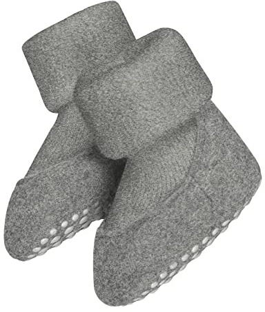 FALKE Baby Cosyshoe B Hp laine picots sur la semelle 1 paire, Chaussettes Chaussons Mixte bébé, Gris Light Grey 3400, 19/20 EU