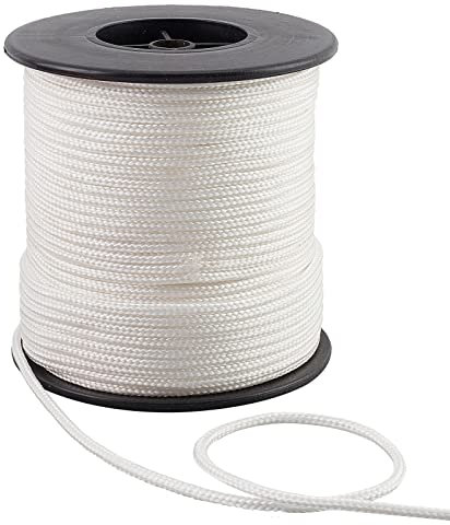 PH PandaHall 3mm White Nylon Cord 50m Roman Blind Cord Braided Lift Shade String Wind Chime Cords for Wall Hangers Bags Curtain Outdoor Activities Lanyards Craft Windows Rollers Repair