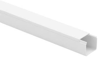 KOMIB KK2020RW Kabelkanal 20 x 20 x 2000mm / Kabelkanäle/Kabelführung Schraubbar 5 Stück (10 Meter - 5 x 2m)- VDE