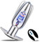 Vibradorador Mujer Plug Anal Vibrador Mando Distancia Plug Anales,Con Vibración Consoladores.. para Hombre Juguetes Eroticos para Pareja Sexuales Juguetes Sensuales Pareja Sexo 10 Modes(argenteo)