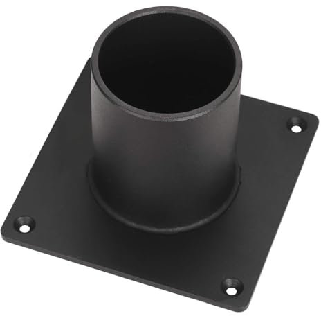 68 mm Pfostensockel, robuste Zaun-Briefkasten-Fahnenmast-Halterung, Poolleiter-Befestigungspfostenanker, Metallgeländer, Bodenpfosten-Montage-Basishalter, Lichthalterungsadapter