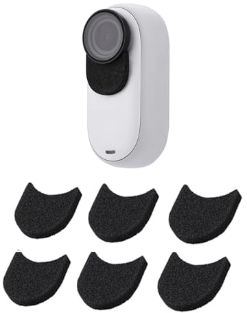 LiLiTok Go 3S Kameramikrofon-Windschutz, Schaumstoff, Geräuschreduzierung, Schwammabdeckung, Windschutzscheibe für Insta360 GO 3 S & GO3 Kamera-Zubehör, 6 Stück