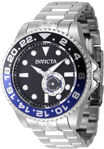 Invicta Grand Diver 47295 Herren Uhr - Wasserdicht - Analog - Automatikuhr - Edelstahl mit schwarzen zifferblat - 47mm