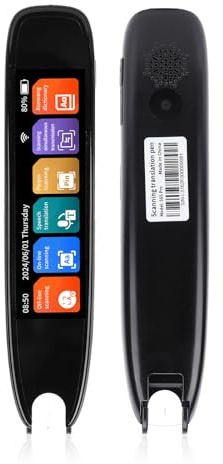Reading Pen for Dyslexia, Scan Reader Pen Text to Speech Device Translator Pen, Photo Translation OCR 8GB Bluetooth Pen Scanner for Students Adults